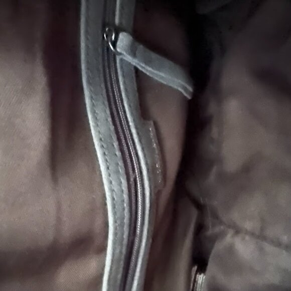 BCBGeneration Suede Tassel Hobo Bag, Fume/Gray - Picture 5 of 10